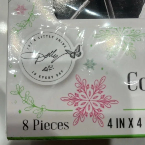 New Dolly Parton Sturdy Cardboard Round 8 Coasters 4” Round - Picture 4 of 7